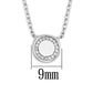 MA3W447 - Rhodium Brass Necklace with AAA Grade CZ  in Clear