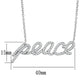 MA3W457 - Rhodium Brass Necklace with AAA Grade CZ  in Clear
