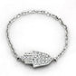 MA3W515 - Rhodium Brass Ring with AAA Grade CZ  in Clear