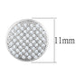 MA3W666 - Rhodium Brass Earrings with AAA Grade CZ  in Clear
