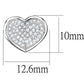 MA3W668 - Rhodium Brass Earrings with AAA Grade CZ  in Clear
