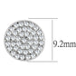 MA3W693 - Rhodium Brass Earrings with AAA Grade CZ  in Clear
