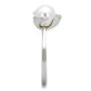 MA3W721 - Rhodium Brass Ring with Synthetic Pearl in White