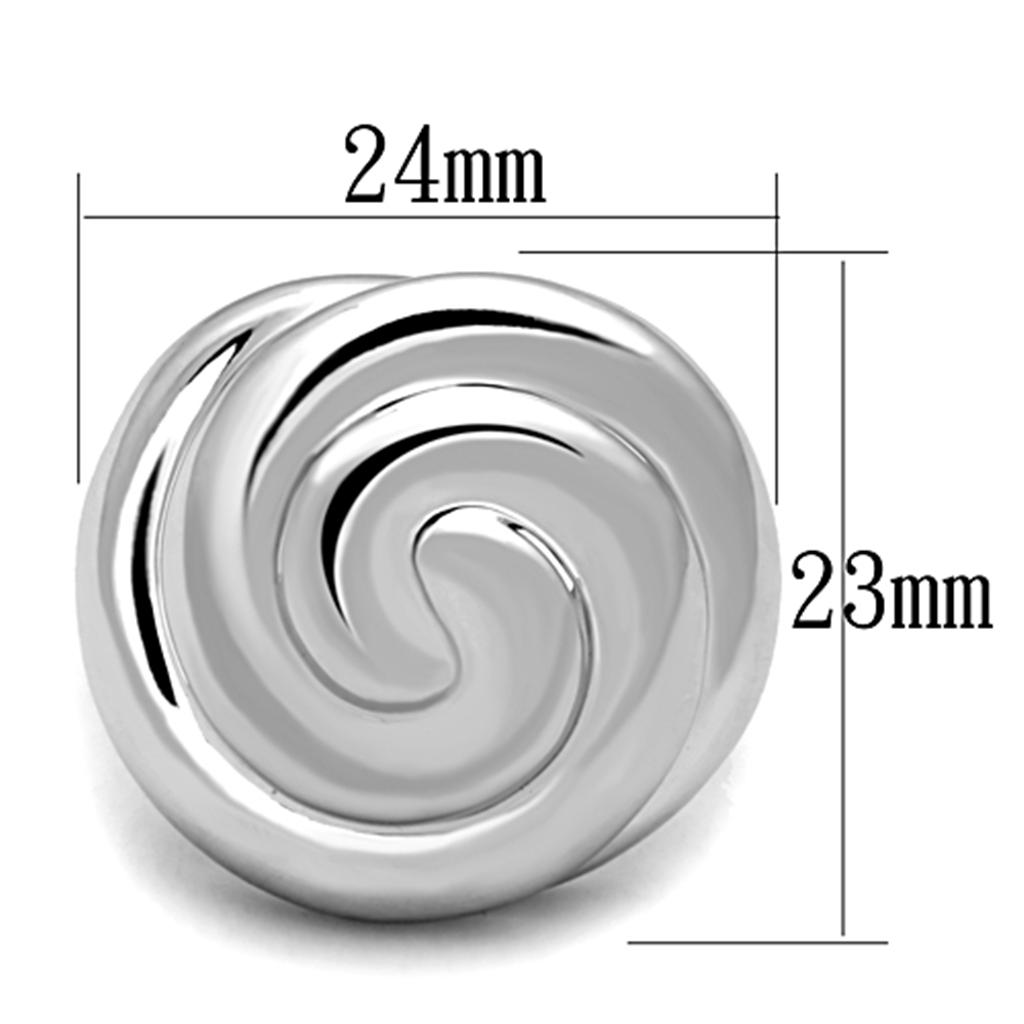 MA3W723 - Rhodium Brass Ring with No Stone