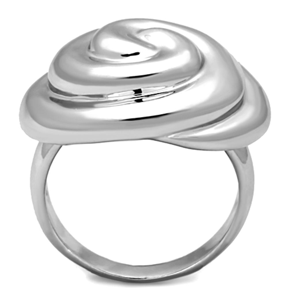 MA3W723 - Rhodium Brass Ring with No Stone
