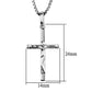 MA3W847 - Rhodium Brass Chain Pendant with No Stone