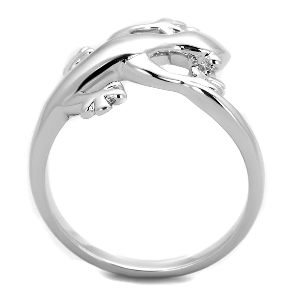 MA3W858 - Rhodium Brass Ring with No Stone