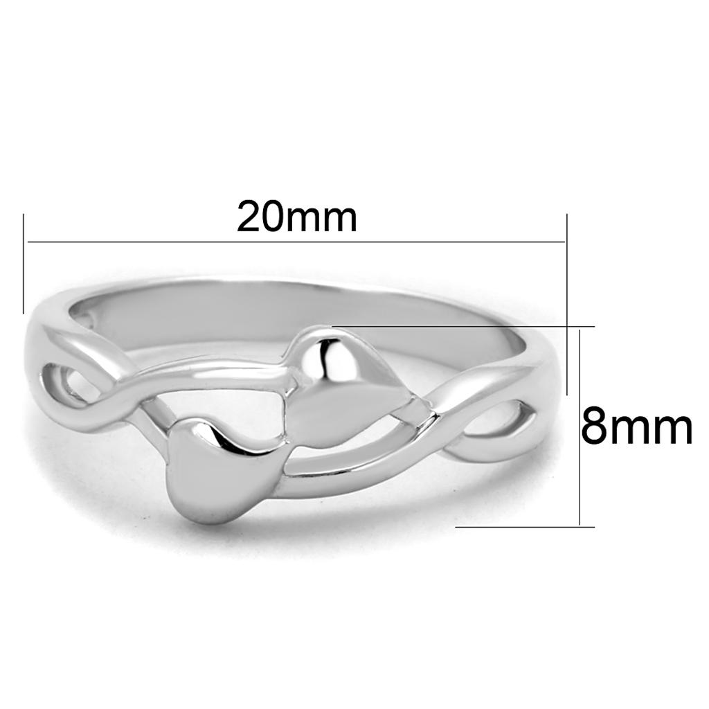MA3W859 - Rhodium Brass Ring with No Stone