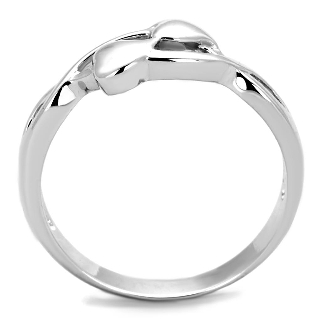 MA3W859 - Rhodium Brass Ring with No Stone