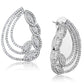MA3W922 - Rhodium Brass Jewelry Sets with AAA Grade CZ  in Clear