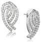 MA3W923 - Rhodium Brass Jewelry Sets with AAA Grade CZ  in Clear
