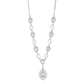 MA3W943 - Rhodium Brass Jewelry Sets with AAA Grade CZ  in Clear