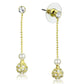 MA3W947 - Gold Brass Jewelry Sets with Synthetic Pearl in White