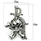 MA3W003 - Ruthenium White Metal Ring with Top Grade Crystal  in Clear