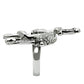 MA3W003 - Ruthenium White Metal Ring with Top Grade Crystal  in Clear