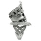 MA3W018 - Matte Rhodium & Rhodium White Metal Ring with Top Grade Crystal  in Clear