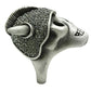 MA3W021 - Antique Silver White Metal Ring with Top Grade Crystal  in Black Diamond