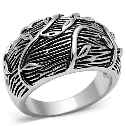MA3W064 - Rhodium Brass Ring with No Stone