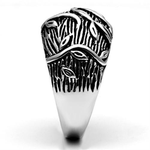 MA3W064 - Rhodium Brass Ring with No Stone