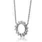 MA3W072 Rhodium Brass Necklace with AAA Grade CZ in Clear
