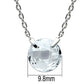 MA3W074 - Rhodium Brass Necklace with AAA Grade CZ  in Clear