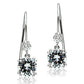 MATK3W085 - Stainless Steel Earrings with AAA Grade CZ  in Clear
