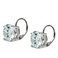 MA3W090 - Rhodium Brass Earrings with AAA Grade CZ  in Clear