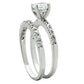 MA3W105 - Rhodium Brass Ring with AAA Grade CZ  in Clear