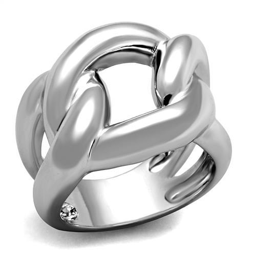 MA3W1074 - Rhodium Brass Ring with No Stone