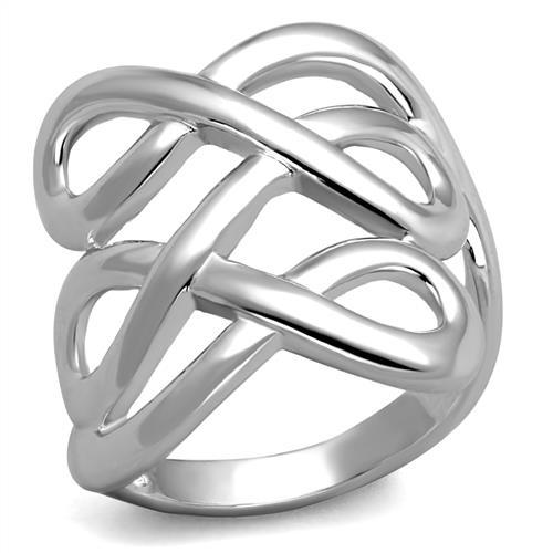 MA3W1076 - Rhodium Brass Ring with No Stone