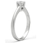 MA3W109 - Rhodium Brass Ring with AAA Grade CZ  in Clear