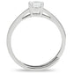 MA3W112 - Rhodium Brass Ring with AAA Grade CZ  in Clear
