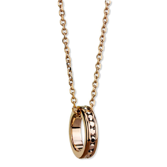 MA3W1145 - IP Rose Gold(Ion Plating) Brass Chain Pendant with Top Grade Crystal  in Metallic Light Gold