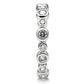 MA3W121 - Rhodium Brass Ring with AAA Grade CZ  in Clear
