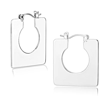 MA3W1500 - Rhodium Brass Earrings with No Stone