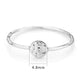MA3W1614 - Rhodium Brass Ring with AAA Grade CZ in Clear