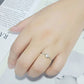 MA3W1614 - Rhodium Brass Ring with AAA Grade CZ in Clear