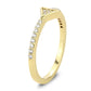 MA3W1615 - Flash Gold Brass Ring with AAA Grade CZ in Clear