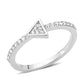 MA3W1616 - Rhodium Brass Ring with AAA Grade CZ in Clear
