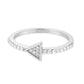 MA3W1616 - Rhodium Brass Ring with AAA Grade CZ in Clear