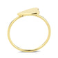 MA3W1617 - Flash Gold Brass Ring with No Stone in No Stone