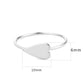 MA3W1618 - Rhodium Brass Ring with No Stone in No Stone