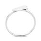 MA3W1618 - Rhodium Brass Ring with No Stone in No Stone