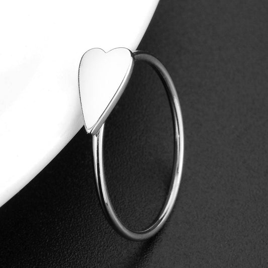 MA3W1618 - Rhodium Brass Ring with No Stone in No Stone