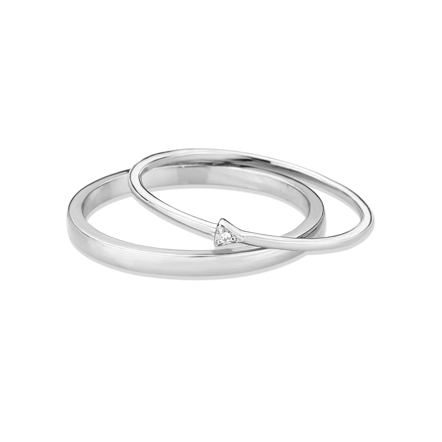 MA3W1623 - Rhodium Brass Ring with AAA Grade CZ in Clear