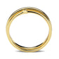 MA3W1624 - Flash Gold Brass Ring with AAA Grade CZ in Clear
