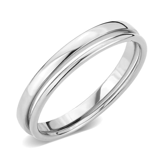 MA3W1625 - Rhodium Brass Ring with No Stone in No Stone