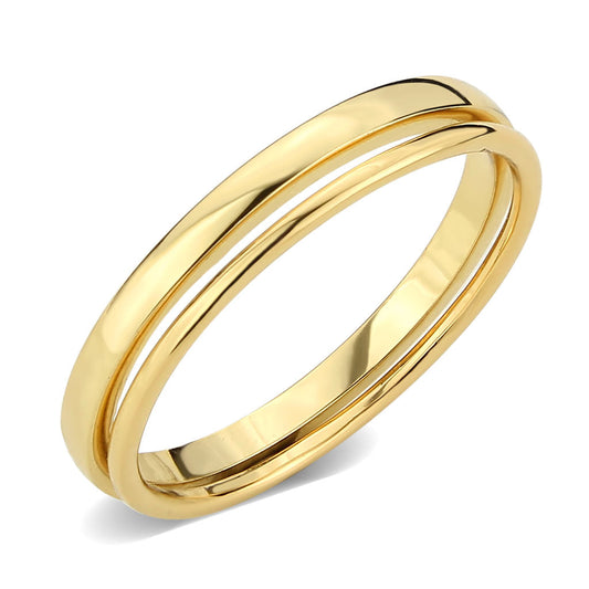 MA3W1626 - Flash Gold Brass Ring with No Stone in No Stone