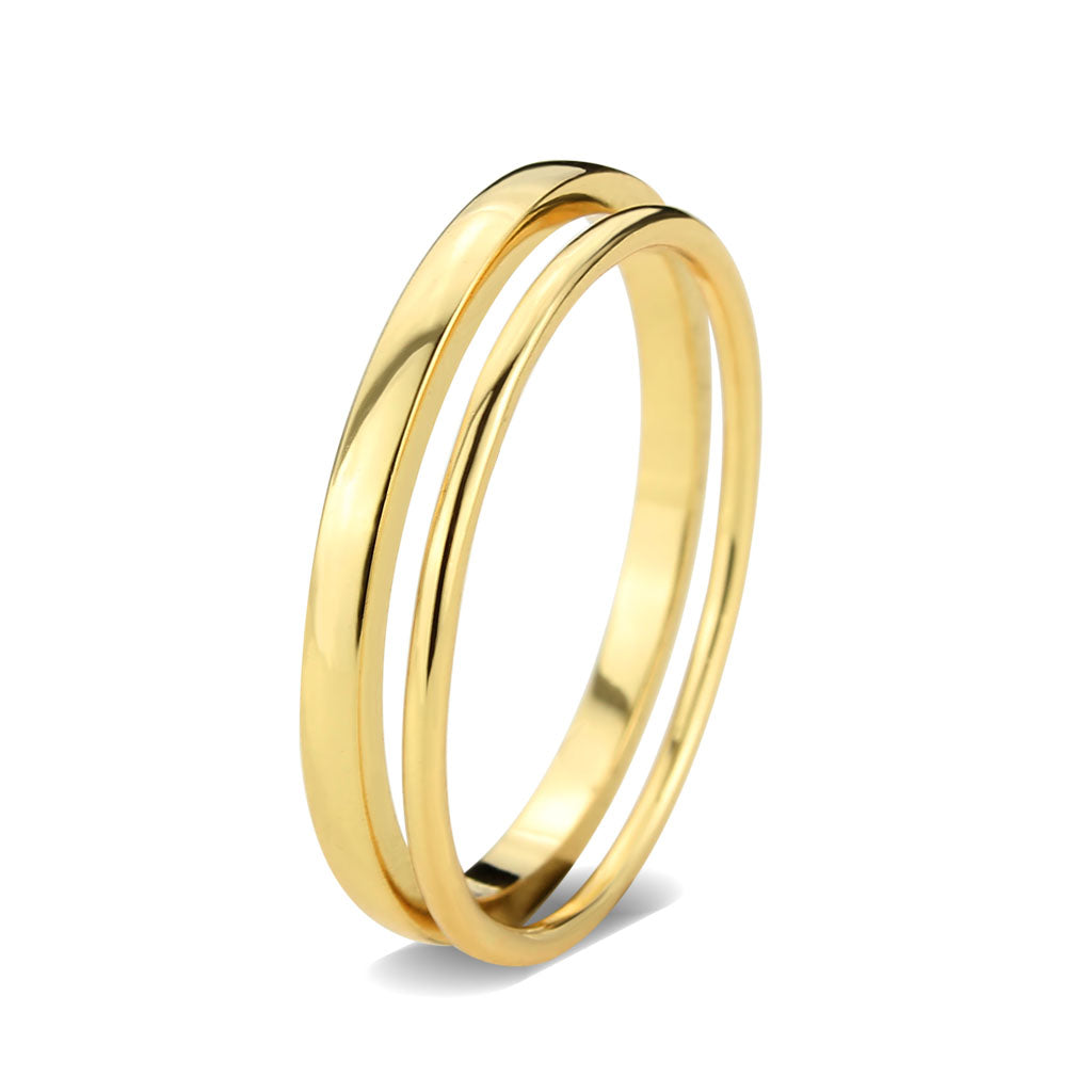 MA3W1626 - Flash Gold Brass Ring with No Stone in No Stone