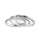 MA3W1627 - Rhodium Brass Ring with No Stone in No Stone